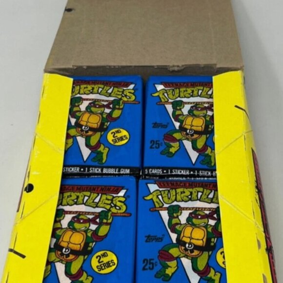 1990 topps teenage mutant ninja turtles series 2 wax box 36 sealed packs - Picture 4 of 4